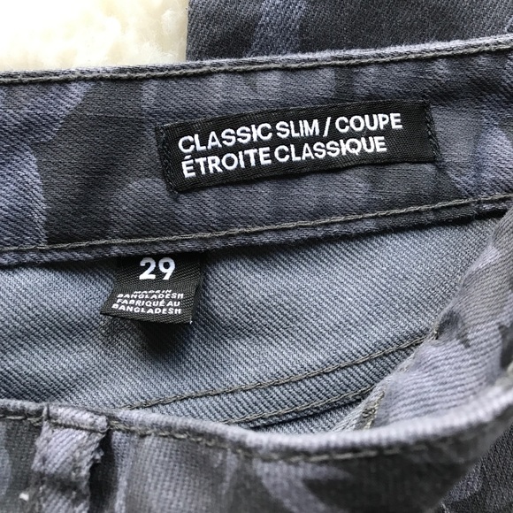 Joe Fresh Camo Classic Slim Jean, size 29/8 - Picture 3 of 5